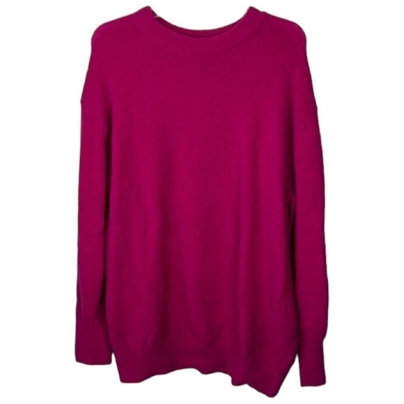 Closed Sweaters - Closed Magenta Fuschia Long Sleeve Wool Blend Sweater Size M